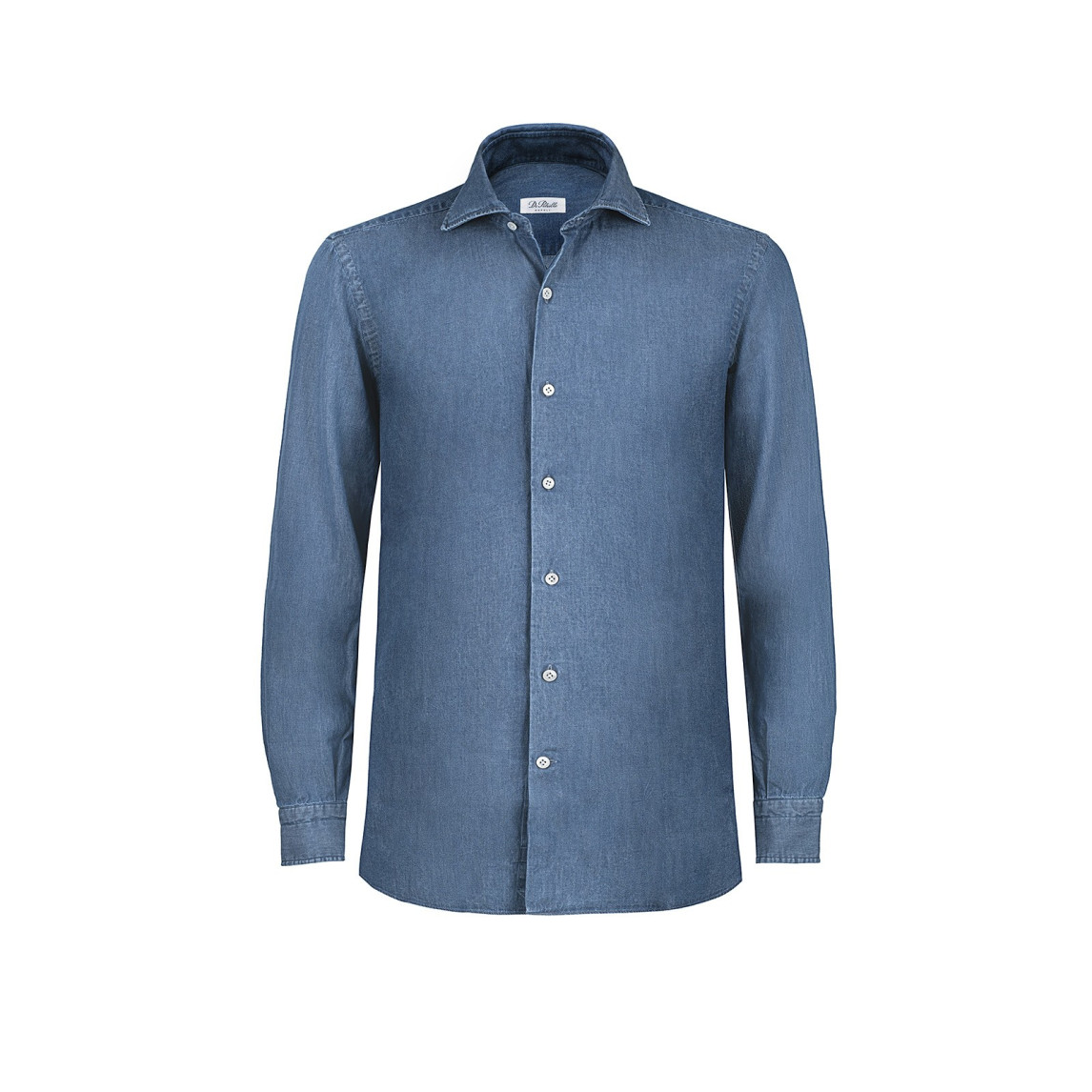 Denim Blue Cutaway Collar Shirt
