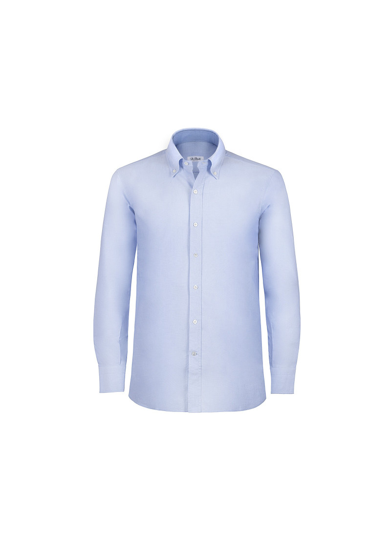 Light Blue Oxford Cotton Button Down Shirt