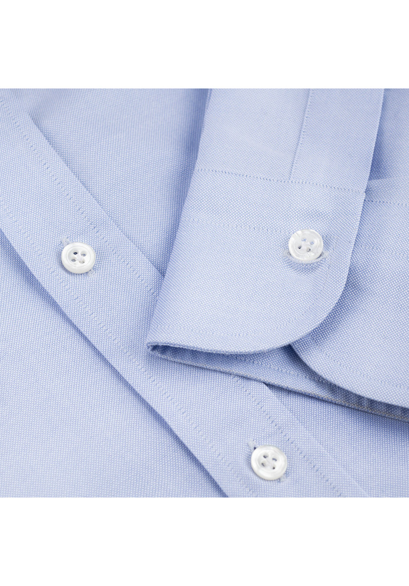 Light Blue Oxford Cotton Button Down Shirt