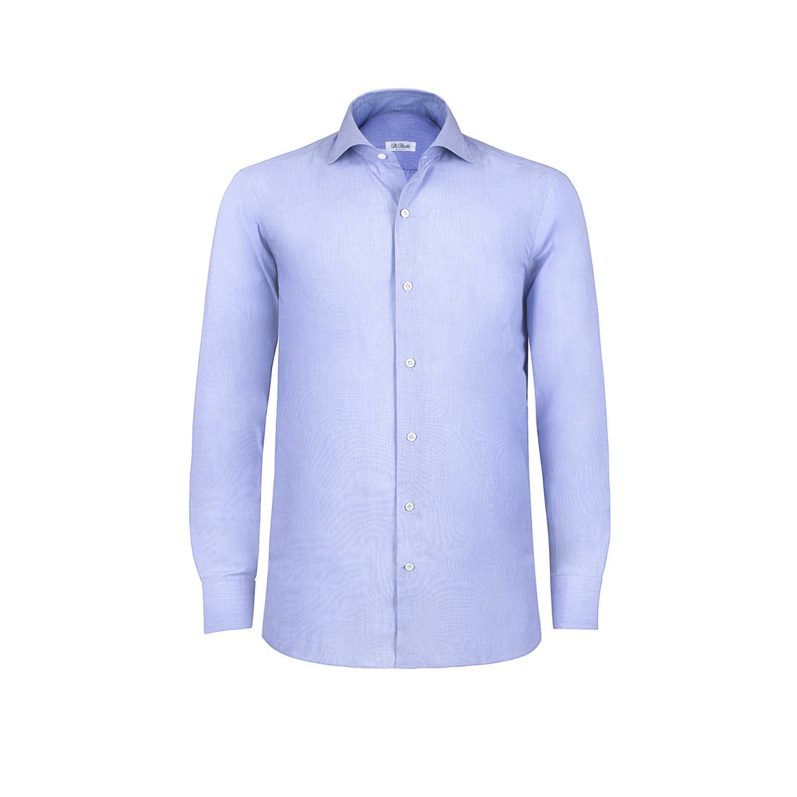 Light Blue Cotton Poplin Cutaway Collar Shirt